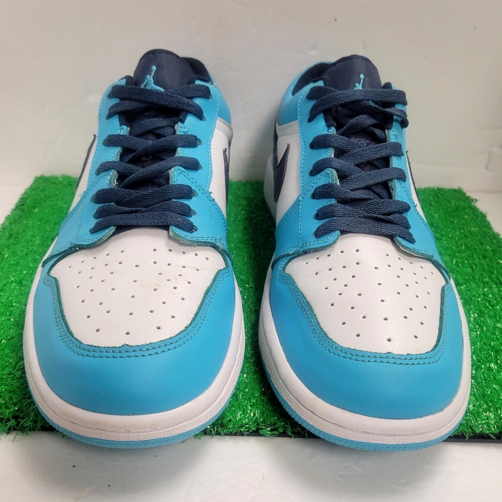 Nike Air Jordan 1 UNC Blue 553558-144 Men’s Size 10 Shoes Sneakers Basketball - Picture 3 of 6